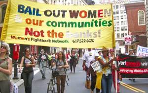 At Occupy Boston: Women’s Fightback Network demands: ‘Bail out women and communities, not banks!’