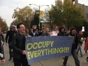 Students & Allies March at UW-Milwaukee Nov. 2.