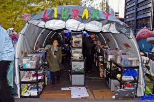 OWS Library That Was Destroyed By the NYPD, Over 4,000 Books And Documents Destroyed In Raid.