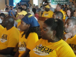 Members of the United Food and Commercial Workers (UFCW) participating in the first Southern Workers Assembly Sept. 3, 2012 in Charlotte, North Carolina