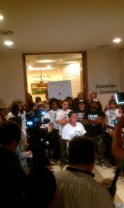 July 23: Dream Defenders hold press conference at the state capitol.