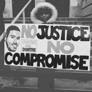 December 13, 2014, Milwaukee. Dontre. Justice. Now.