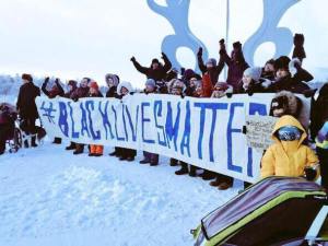  -31 outside but indigenous people of the Northwest Territories are in solidarity with #EricGarner #BlackLivesMatter