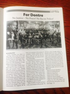 Rockford FIST demands justice for Dontre Hamilton in new issue of "Red Flag."