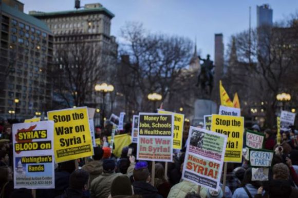 Syria NYC protest