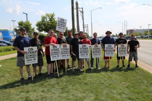 IAM Chicago Auto Mechanics Strike September 18 2017