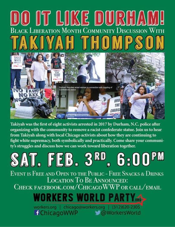 Takiyah Thompson Chicago WWP Feb 3 2017
