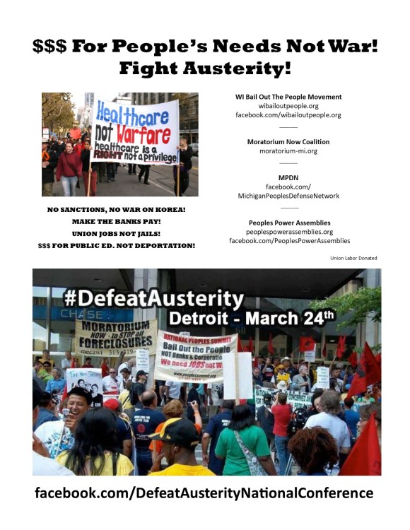 WI BOPM Healthcare Not Warfare Half Sheet February 2018