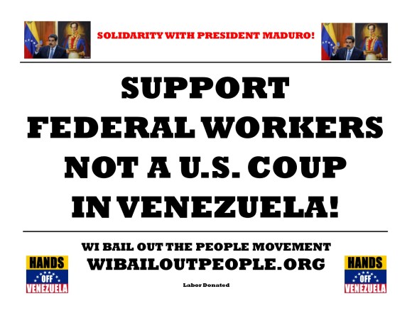 federal workers not u.s. coup venezuela 1 24 19