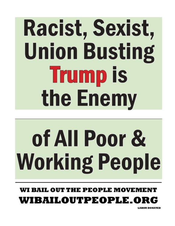 Trump Placard Green Bay WI April 27 2019