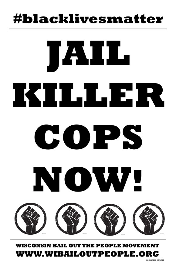 JAIL KILLER COPS Placard 6 16 20