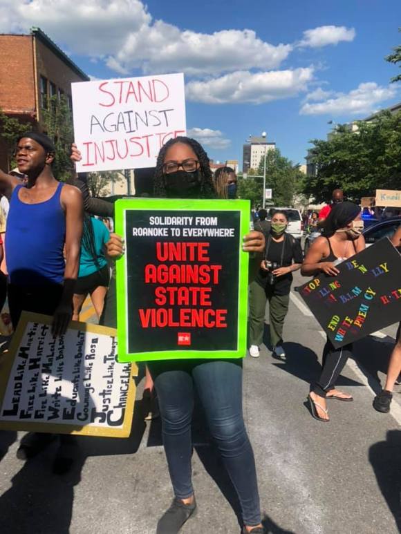 Unite Against State Violence Roanoke VA May 30 2020